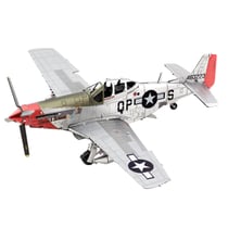 MetalEarth Aviation: P-510 MUSTANG 'Sweet Arlene', maquette 3D en métal avec 2.5 feuilles, sur carte 12x17cm, 14+