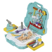 Valise centre pediatrique pour poupon - malette de soins docteur - nursery poupee
