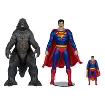 DC Justice League Monsterverse DC Multiverse - Pack de 2 figurines Superman Vs. Godzilla 30 cm