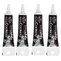 4 stylos de glaçage noirs