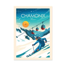 Affiche 50x70 cm - Chamonix - Studio Inception