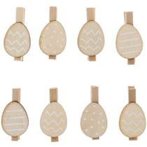8 Pinces Oeufs - Nature