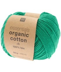 Coton à tricoter Essentials Organic Cotton DK - Rico Design 024 Vert