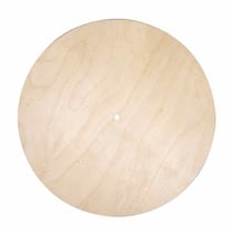Plaque en bois ronde 30 cm pendule