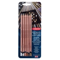 Derwent - Crayons de couleur Derwent Metallic x6 traditionnelles