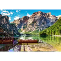 Puzzle montagne et lac : les dolomites 1000 pieces - collection paysage d'italie