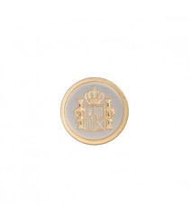 Carte de 2 boutons blazer à queue OR 20mm - Union Knopf Or