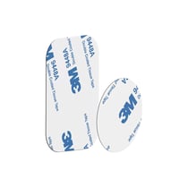LinQ Lot de 2 Plaques Métalliques Adhésives pour Smartphone sur Support Magnétique Argent