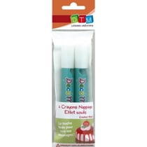 Crayon de nappage effet coulis Kiwi 2 pièces