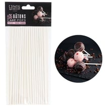 35 Bâtons à Cake Pops Papier - 16 cm