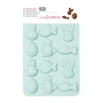 3 moules en silicone chocolats de Pâques