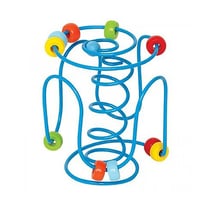 Boulier zig-zag sans fin - HAPE - E1800AE - 11 perles - Parcours de motricité - Bleu
