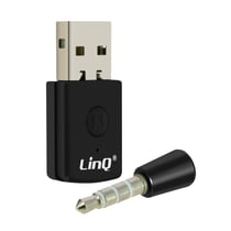 Adaptateur Bluetooth 4.0 PS4 Transmetteur / Récepteur USB Microphone LinQ - Noir