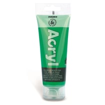Tube Soft Plastique 75ml Peinture Acrylique Fine Vert brillant 610 PRIMO