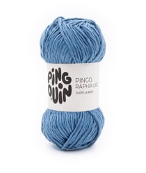 Découvrez le Fil Pingo Raphia Like de Pingouin : Un Must-Have pour Vos Projets de Décoration et d'Accessoires Jeans Bleu