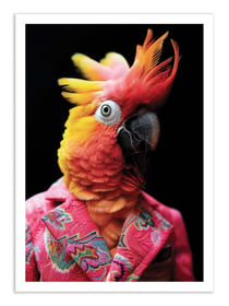 Affiche 30 x 40 cm - Parrot Wild Suits - Philippe Hugonnard