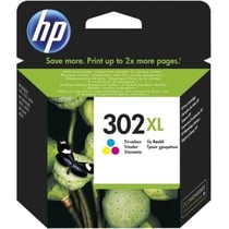 302XL Cartouche d'encre trois couleurs grande capacité authentique (F6U67AE) pour DeskJet 2130/3630 et OfficeJet 3830