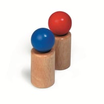Lot de 2 figurines en bois - Fagus