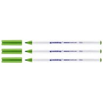 Lot de 3 marqueurs textiles permanents pointe fine 1 mm - EDDING 4600 - Vert clair