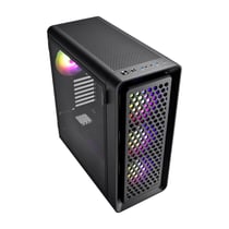 Boîtier PC Fsp CUT593P PREMIUM BLACK - SPCC, Verre trempé - Noir - 54,4 x 23 x 50 cm