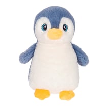 Peluche - Peluche Pingouin Câlin – Bleu Jean – 18 cm