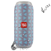 Enceinte Bluetooth Portable Haut-Parleur Stéréo MIC Intégré Appels Mains-Libres FM Bleu YONIS