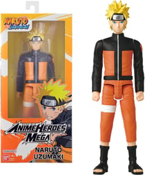 Grande Figurine articulée - Anime Heroes - Naruto Shippuden - Figurine Anime Heroes Mega 30 cm - Naruto Uzumaki