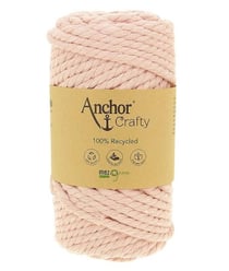 Corde de Coton Recyclé Macramé Anchor Crafty - 250gr - Anchor 115 Rose