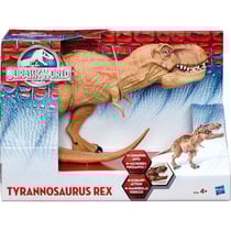 Dinosaure grand t-rex 40 cm : machoire s'actionne - tyrannosaurus - dino - jurassic world - hasbro