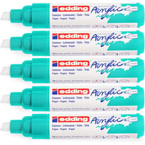 Lot de 5 marqueurs peinture pointe large - EDDING - Turquoise opulent - 5-10 mm