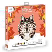 ENJOY ART - Peinture par numéros 30x30cm Loup
