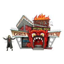 Beetlejuice 1988 - Diorama Trenchcoat avec Spikes Inferno Room Deluxe Set - Neca