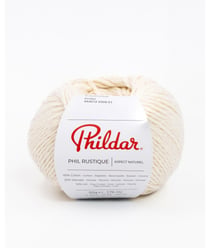 Pelote de Coton et Lin PHIL RUSTIQUE - Phildar Ecru