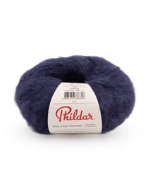Pelote de Laine et Mohair à tricoter PHIL LIGHT MOHAIR - 25gr - Phildar Marine Bleu