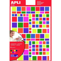 Apli Agipa - Gommettes Assortiment Rond Carré triangle 700 gommettes