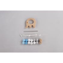 Kit: Anneau Eléphant, bleu clair, 17 pièces, Boite