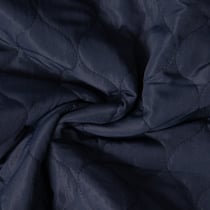 Tissu Doudoune matelassé Garance sur fond Bleu marine