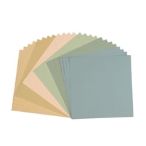 Papier cartonné - 30,5 x 30,5 cm - 216 g - 6 couleurs assorties - Texturé - Florence - 24 feuilles