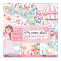 Pochette de 22 feuilles recto Mi primera llusion nina Stamperia