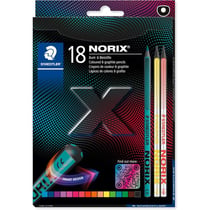 Crayons de couleur + crayons graphite - Couleurs éclatantes - 16 couleurs - Staedtler - Norix