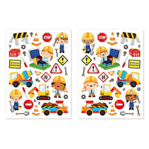 MégaCréa DIY - Gommettes chantier 0,9 à 6 cm 63 pièces