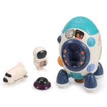 Ma fusée avec projecteur d'étoiles - Connaissances spatiales, quizz, musiques... (Français)