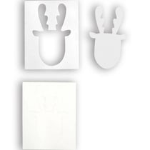 MégaCréa DIY - Carte double shaker Renne Carte à paillette 14cm