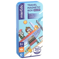 Boîte De Puzzle Magnétique Voyage - Avions - 2 scènes et plus de 30 pièces de puzzle magnétiques - 3+