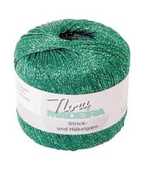 Fil à crocheter et à tricoter métallisé Nora Madeira - 25GR 358 Vert