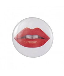 Badge bouton broche LEVRES - Rico Design Rouge
