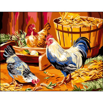 Princesse - Canevas antique A la ferme 50x65cm