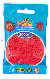 2 000 perles mini (petites perles Ø2,5 mm) rouge cerise