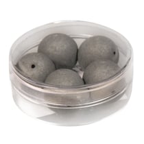 Rayher - Perle satinée SilkBead 14mm 5 pièces - Anthracite