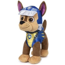 Peluche chien policier chase 29 cm - pat' patrouille dino rescue - peluche licence paw patrol